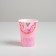 A glass for flowers "fluid", pink, 350 ml