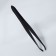 Direct tweezers, narrow, 8.5 cm, black color