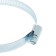 Chervyeric zein clamp, end-to-end carriage, diameter 78-101 mm, width 12.7mm, galvanized