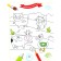 French for kids "Color and learn the words"