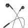 Hoco M65 headphones, wired, inserts, microphone, Type-C, 1.2 m, black