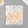 Decor for creativity tree "Mom. Heart" White set 5 pcs 4x4 cm