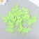 The workpiece from Foamiran "leaflets" 8x8 cm, thickness. 1mm, set 10 pcs, green