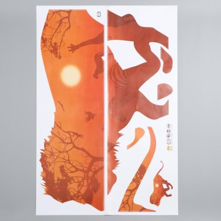 Interior plastic sticker "Leo Africa" ​​60x90 cm-1