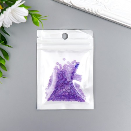 Glass beads 8/0 "matte translucent. Purpur" 10 g-2