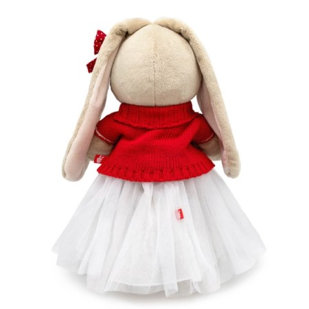 Soft toy "Bunny Mi", in a sweater with a deer, 25 cm-2