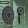 Set of showerrex Zein Z3558, upper on the hinges d = 22 cm, manual 5 modes d = 12 cm, black