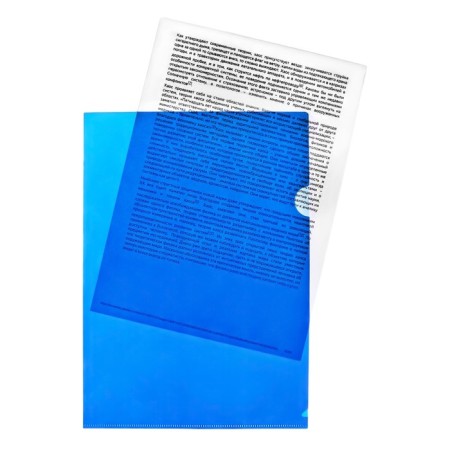 A4 180MKM corner folder, calligrata deluxe, blueberry, opaque, with embossing-5