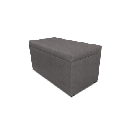 Puff with a lid and weighting, 800 × 400 × 420 mm, Vital velor, Dove color-1