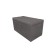 Puff with a lid and weighting, 800 × 400 × 420 mm, Vital velor, Dove color