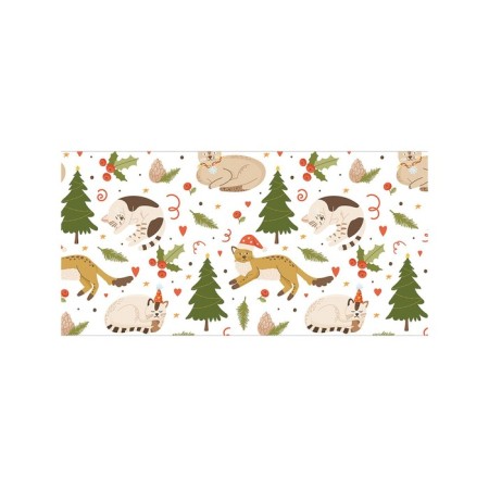 Basket for toys "New Year cats, size 35x50 cm