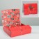 Box folding double -sided "New Year's Post", 31 x 24.5 x 9 cm, new year