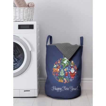 Basket for storing things "New Year's ball", size 35x50 cm