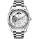 Men's male watch, d-4.2 cm, with chronograph, 3 atm, luminous, silver