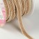 Decorative canvas braid, 6 mm, 9 ± 0.5 m, light beige/beige color