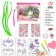 Set with strands, tattoos, rhinestones, purse