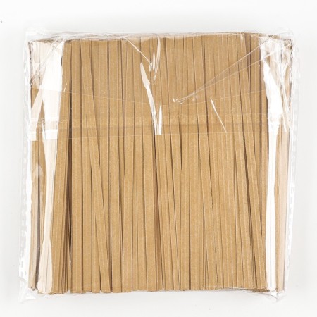 Clip tape, set of 1000 pcs., Length 1 pc. - 12 cm, beige color-2