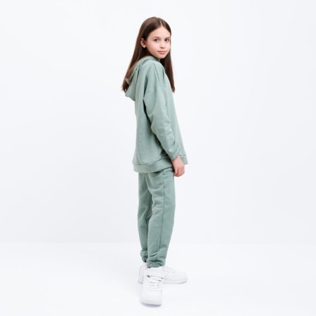 Kids (hoodies, trousers) minku color khaki, height 140 cm-1