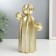 Souvenir Polystone "Golden Cactus" 20.5x8x8 cm