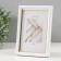Photo frame Plastic Gallery 10x15 cm, 636461 white with gold (plastic screen)
