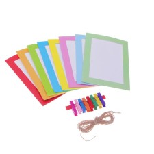 A set of photo frames on the trunk 