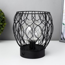 Nomber's nightlight LED from 3haa Black Black 17.5x17.5x19.5 cm Risalux