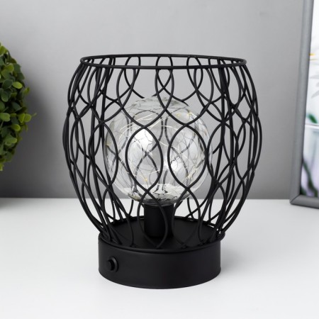 Nomber's nightlight LED from 3haa Black Black 17.5x17.5x19.5 cm Risalux