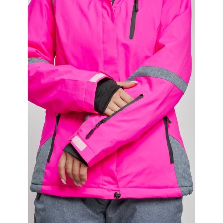 Ski jacket female winter, size 50, pink color-8