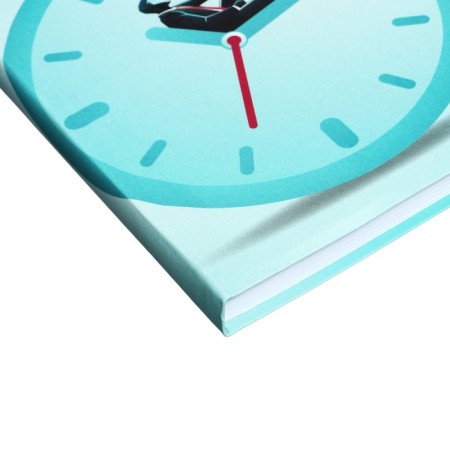 Note book A5 128 sheets in the "Time case" line, integral cover, matte lamination, selective UV-lame, offset 65 g/m2-2