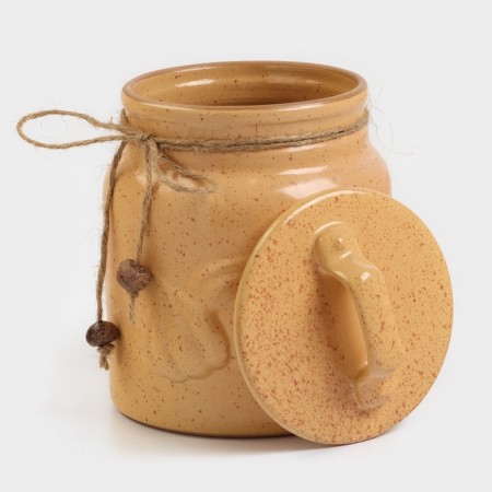 Bank for garlic "Retro" 1l / 16x11.5cm, Karakum-1
