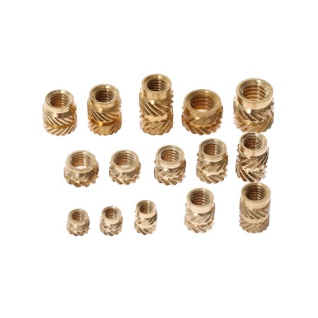 The heat installation nut, brass, thread m2/m3/m4, set 330 pcs