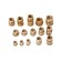 The heat installation nut, brass, thread m2/m3/m4, set 330 pcs