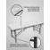 Cosmetological couch with a face for the face of Massage Strong, size 190 × 70 × 73 cm, white color