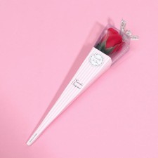 Soap rose, red in cardboard, 1 pc.
