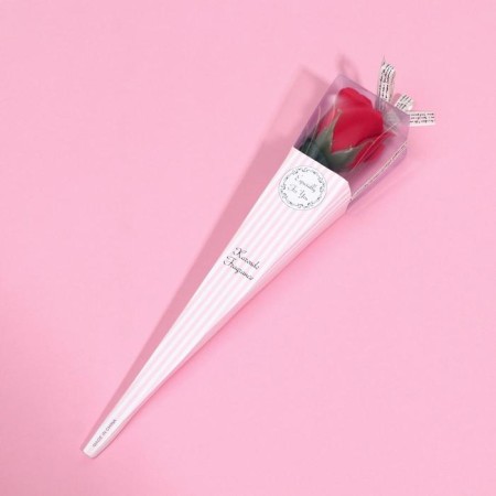 Soap rose, red in cardboard, 1 pc.