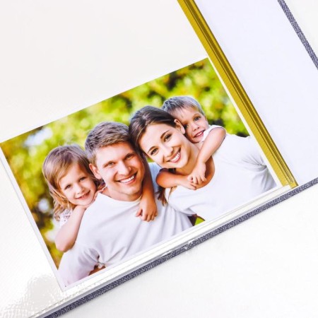 Photo album magnetic 20 sheets "Laconic" Textile MIX 29.5x27.5x3.2 cm-4