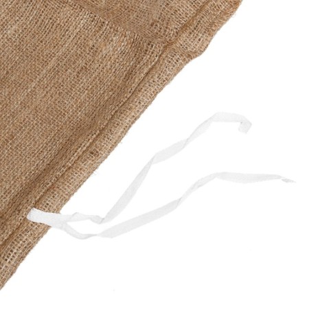 Jute bag, 45 × 90 cm, density 420 g/m², weaving 69 × 63 threads, with ties-9