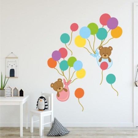 Sticker Plastic Interior Color "Bear Bearing Balls" 45x60 cm