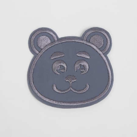 Reflective thermonacle “bear”, 6.8 × 6.5 cm, color gray color-1