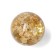 Handle button Cappio PK106, D = 25 mm, plastic, color gold