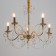Chandelier "Candy" 5he14 40W gold 64x64x100 cm