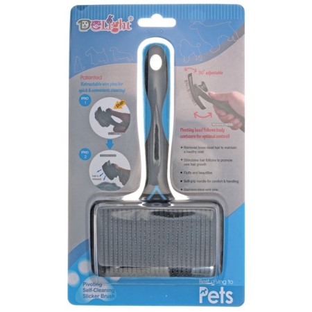 Delight packer, self-cleaning, with a floating head, medium, black and blue-2