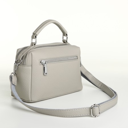 Women's bag with lightning, textura, average size, color gray-2
