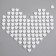 Plastic sores are decorative, set of 100 pcs., Size 1 pc. - 2 × 2 cm, white color