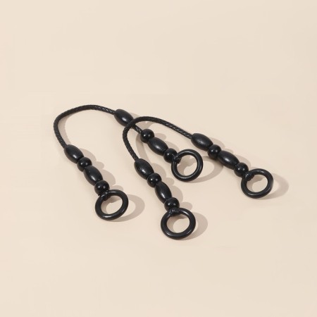 Handles for a bag, 2 pcs, 44.5 × 4.5 cm, black color-1