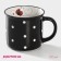 Mug Porcelain Dolyana "God's Laying", 370 ml, black color