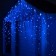 Garland "fringe" 3 x 0.9 m, IP65, UMS, dark rubber thread, 232 LED, glow blue, 220 V