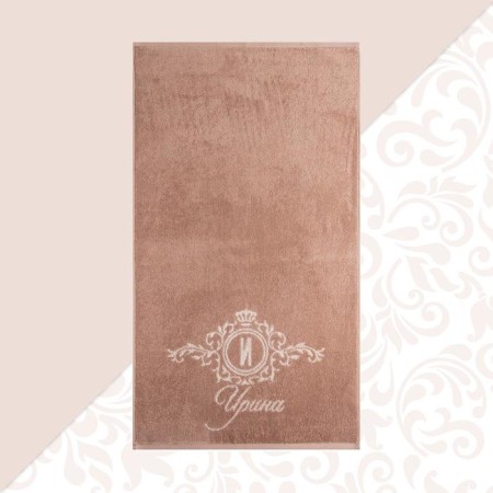 The towel is a terrible terry "Ethel" Irina 50x90cm, 100% cotton, 420g/m2