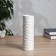 VAZ Coramics Table "Thiago" waves pipe, 18x5.5 cm, white