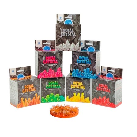 Scientific and cognitive set for growing crystals "Royal Crystal", pink-2